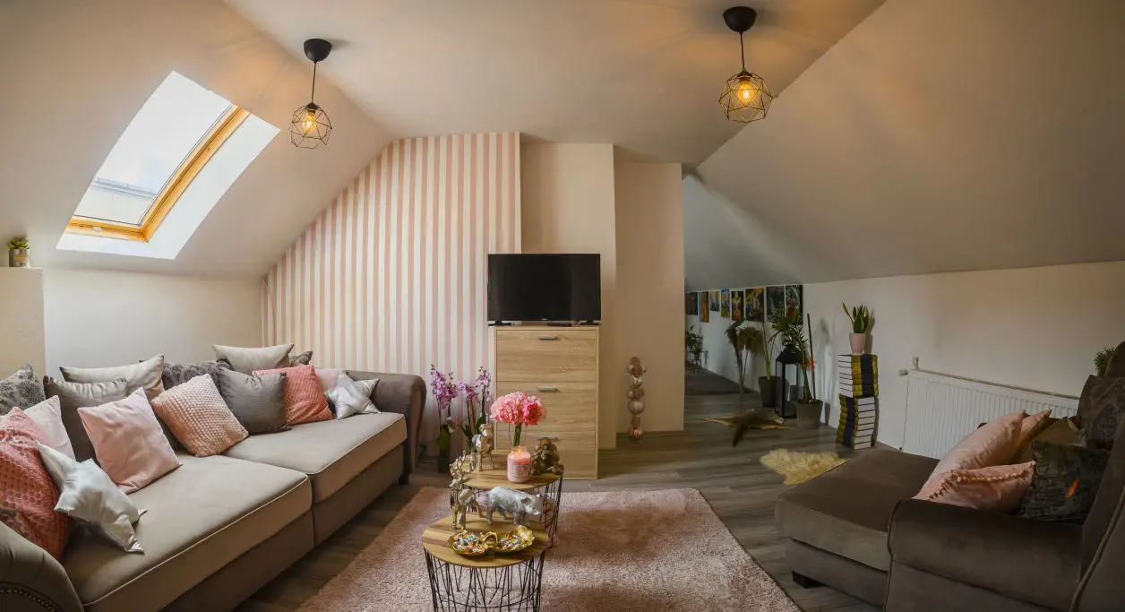 Nagy apartman nappali